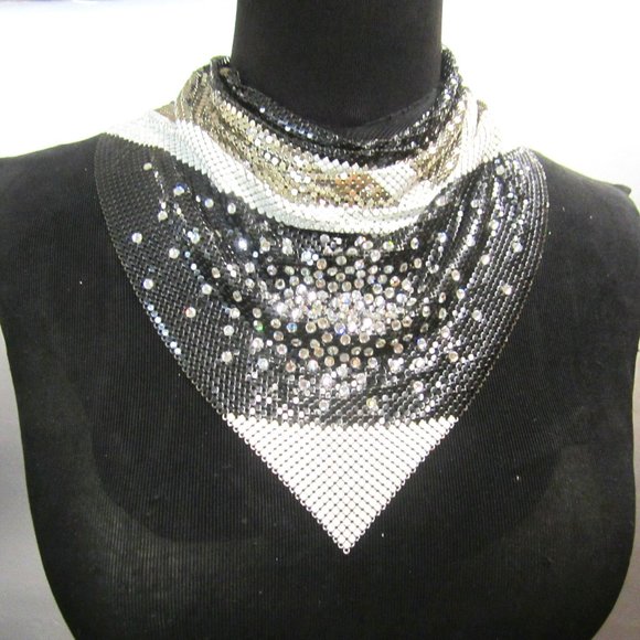 Ferrara Whiting and Davis Art Deco inspired Color BlockCowl